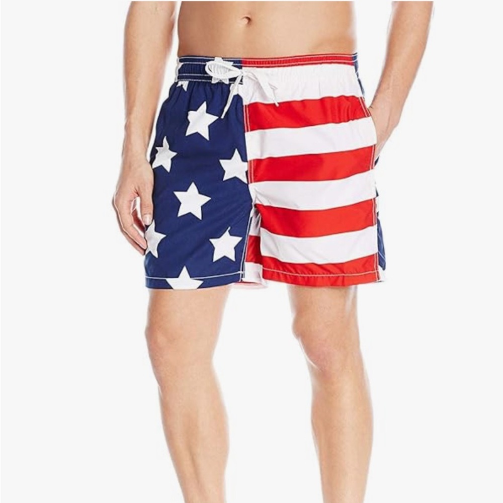 Men's Patriotic Swim Shorts